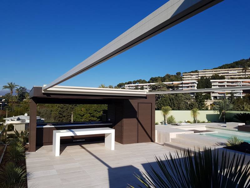 décoration et travaux sur un appartement en terrasse à cannes